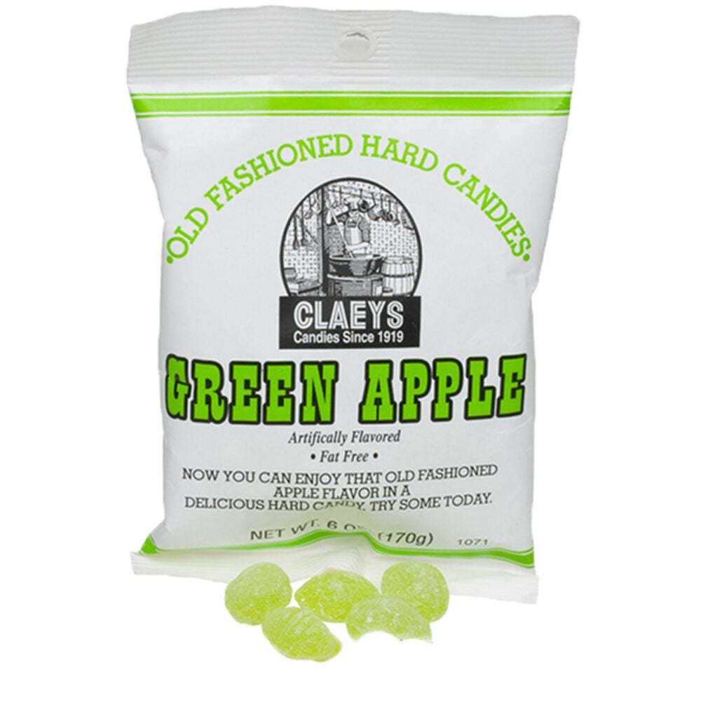 image of Old Fashioned Hard Candies, Green Apple, 6 oz