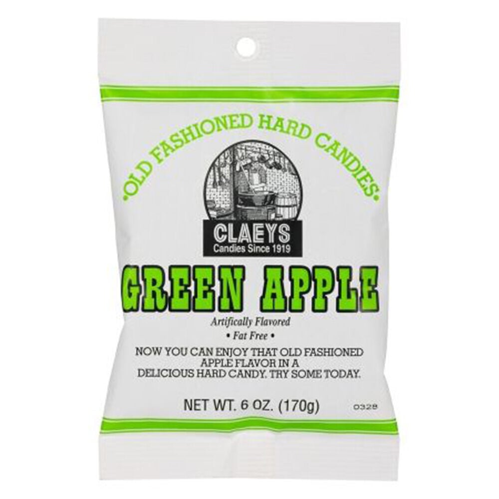 image of Old Fashioned Hard Candies, Green Apple, 6 oz