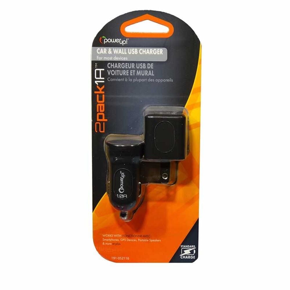 image of USB 2 Pack Black Chargers
