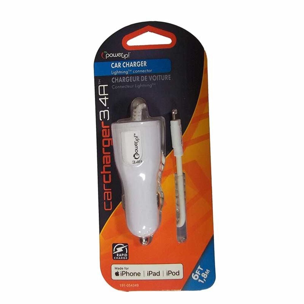 image of 3.4A MFI Apple Lightning Standard Car Charger