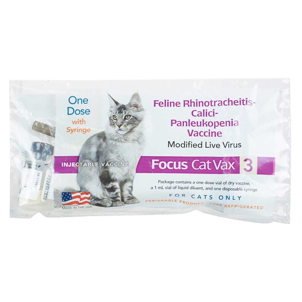 image of Cat Vaccine- Focus Cat Vax 3, 1 Dose