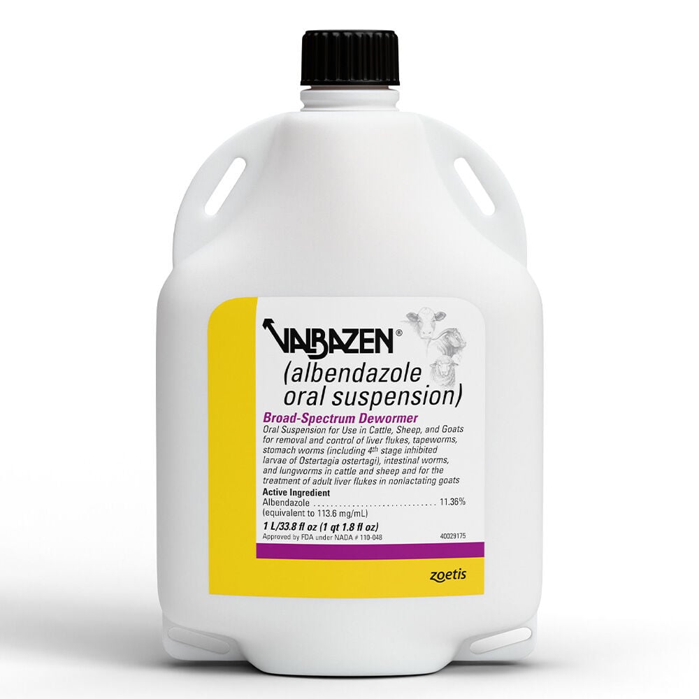 image of Valbazen Cattle Broad Spectrum Dewormer, 1000 mL