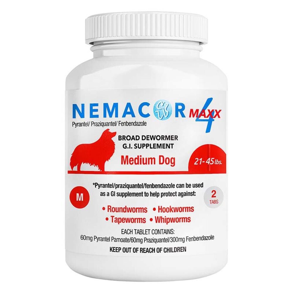 image of Dog Dewormer, 2 Count, 21-45 lbs