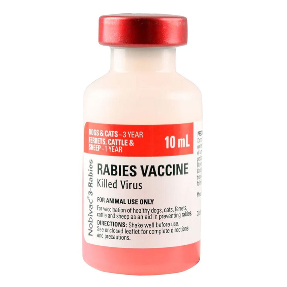image of Pet Vaccine- Nobivac 3-Rabies 10 ml, 5 Doses