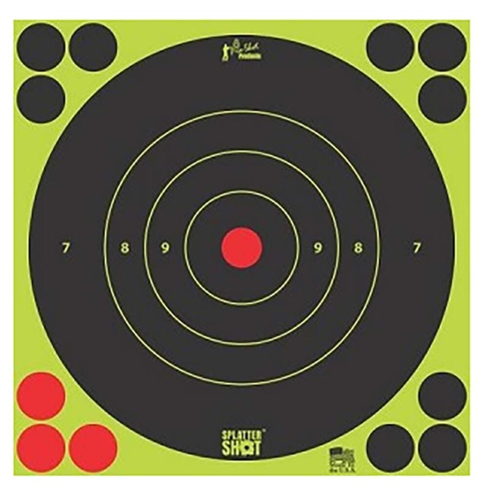 image of 8-in Green Splattershot Bullseye Target, 6 targets