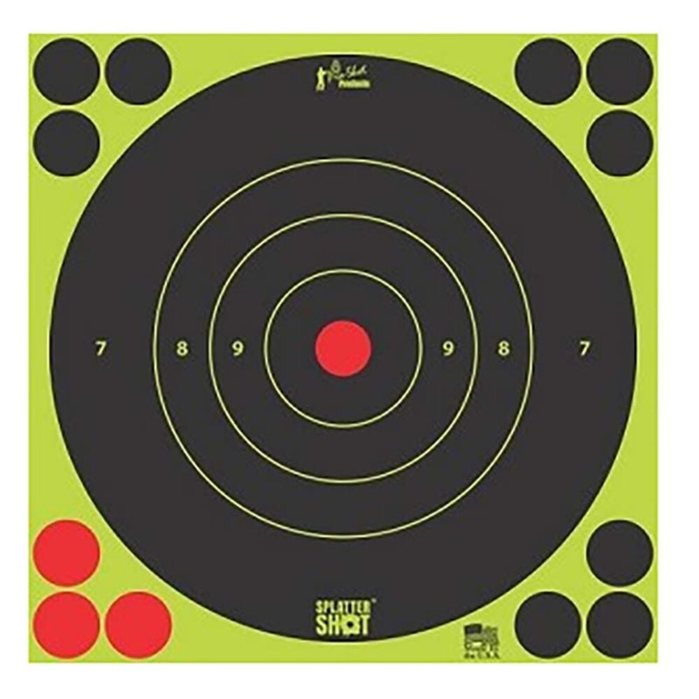 image of 12-in Green Splatter Shot Bullseye Target, 5 targets