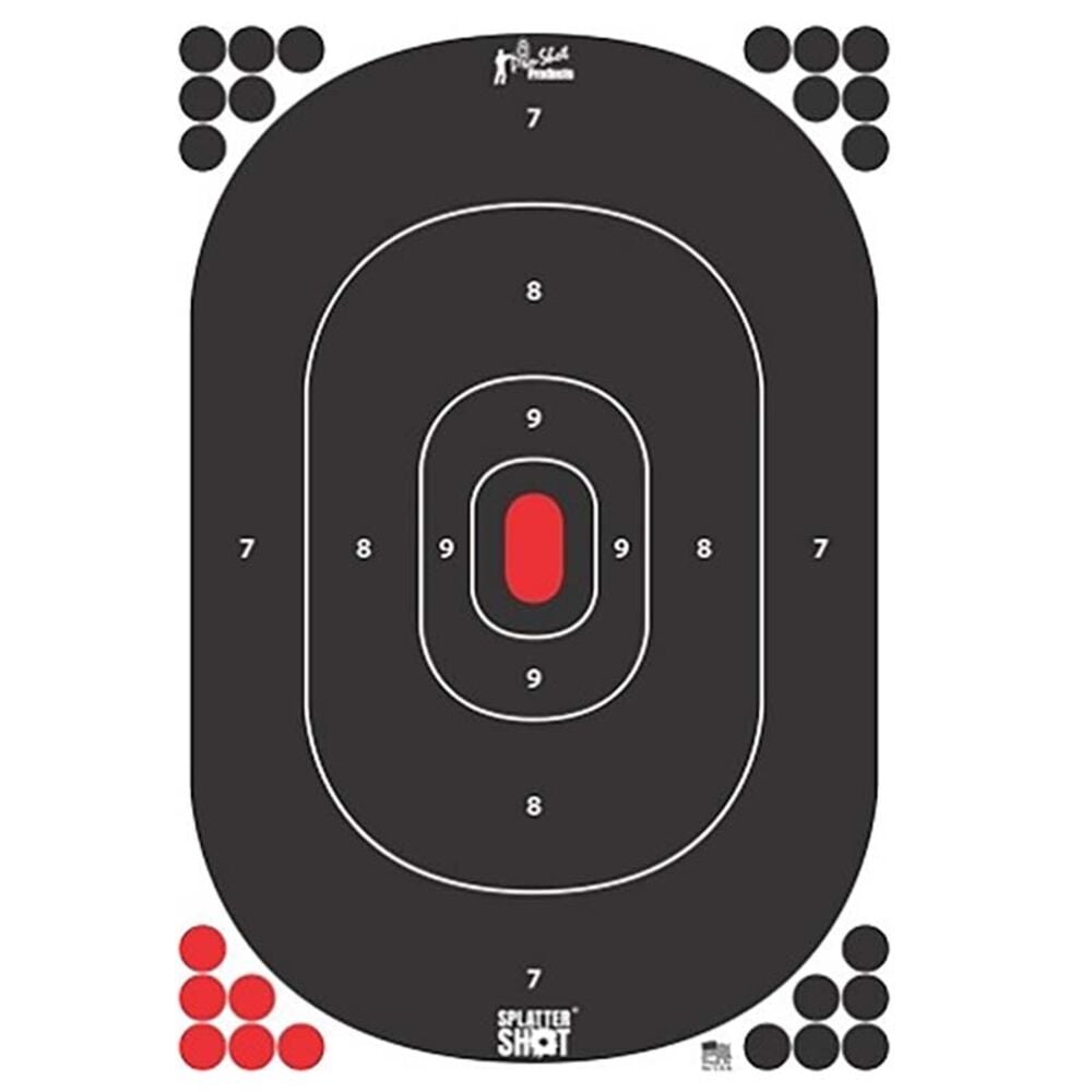 image of 12-in x 17-in Peel & Stick Silhouette Target, 5 targets