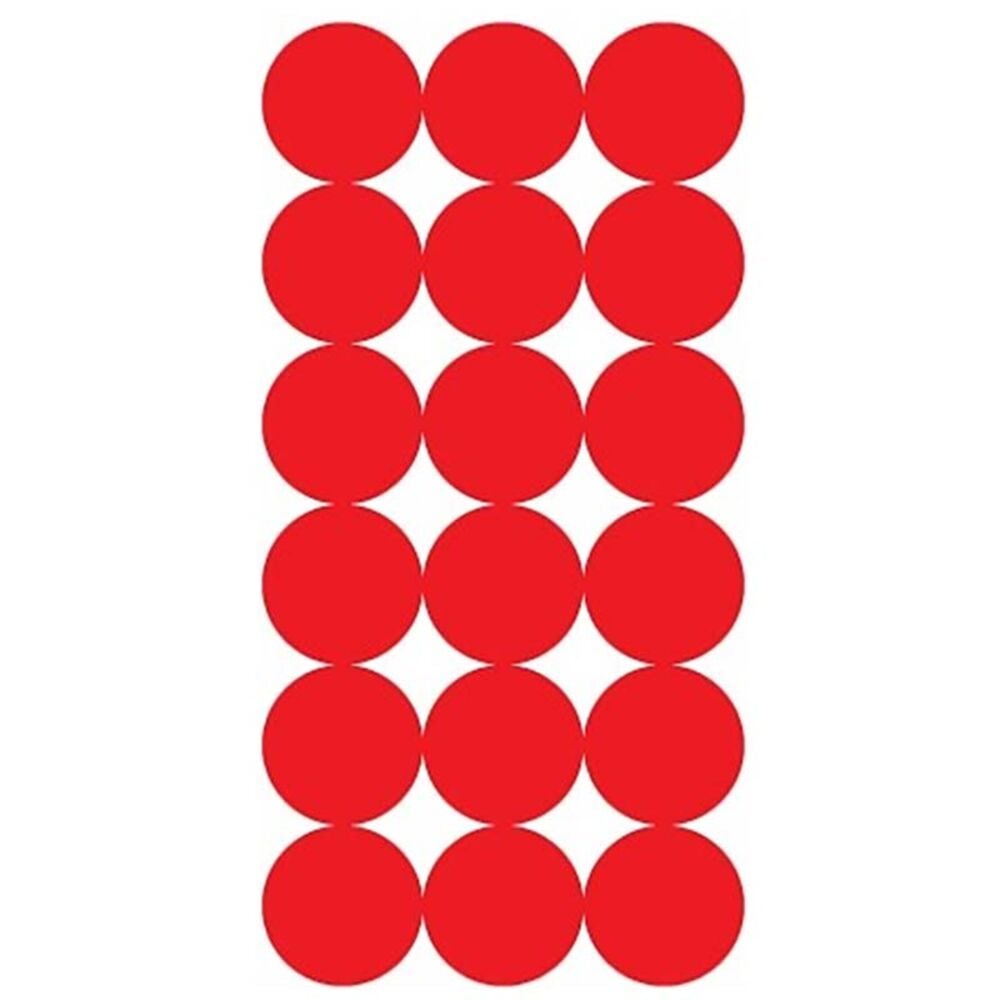image of 1-in Splatter Shot Red & Black Repair Pasters, 432 pasters