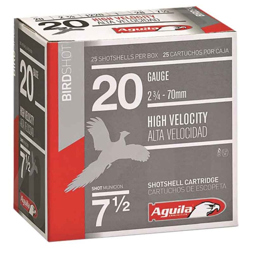 image of 20 Gauge High Velocity Shotgun Ammunition 25 rds