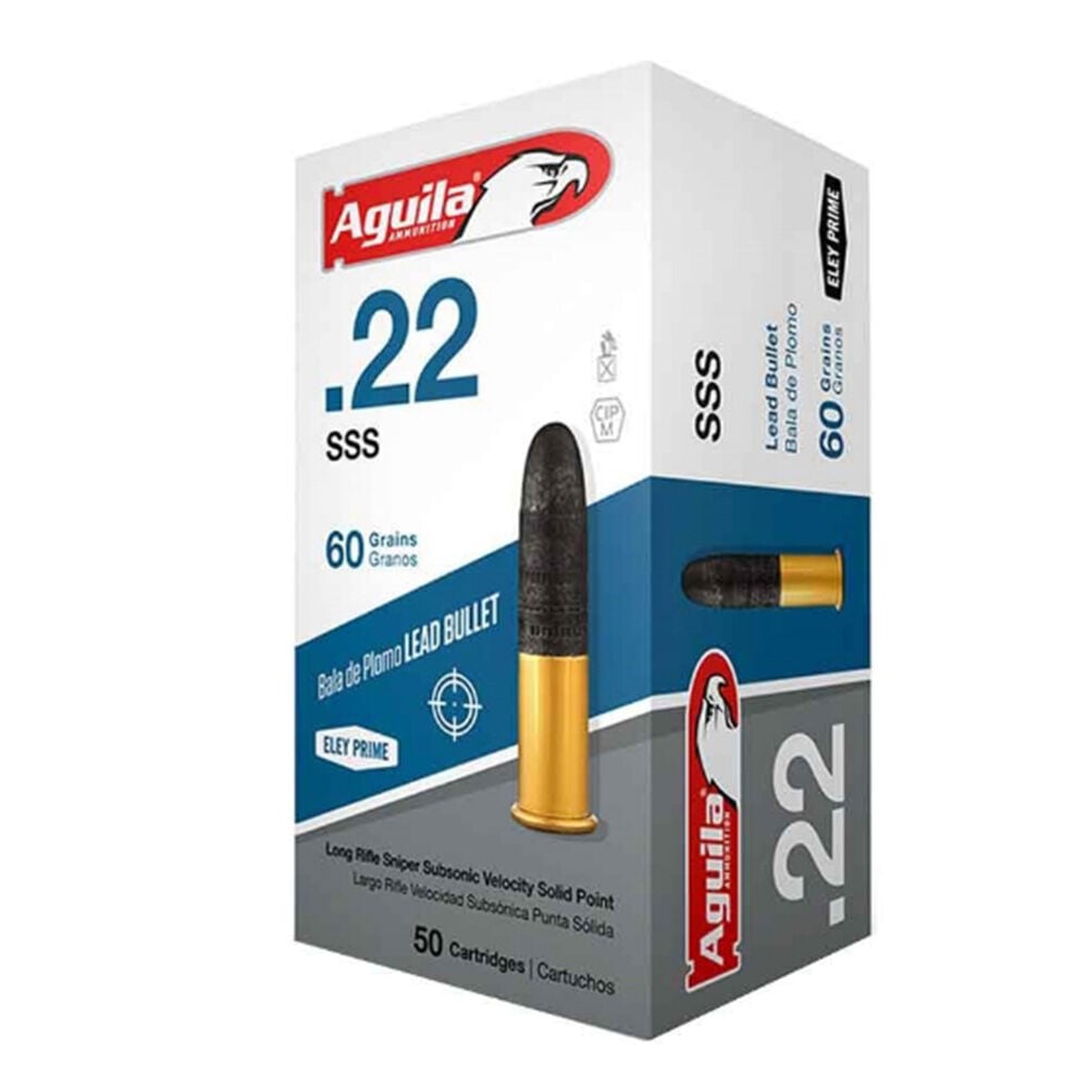 image of .22 LR 60 Grain Sniper Subsonic LSP Rimfire Ammunition, 50 rounds
