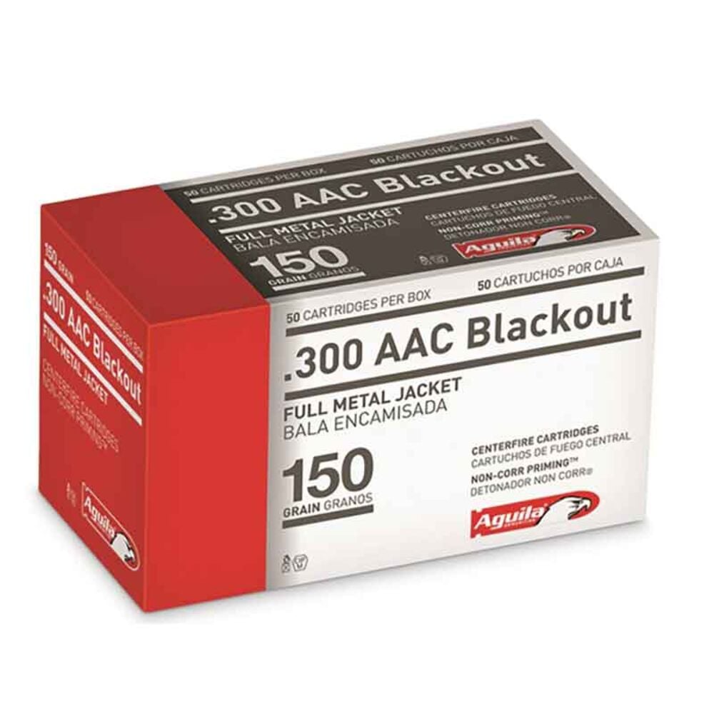 image of .300 AAC Blackout 150 Grain FMJ Rifle Ammunition, 50 rds
