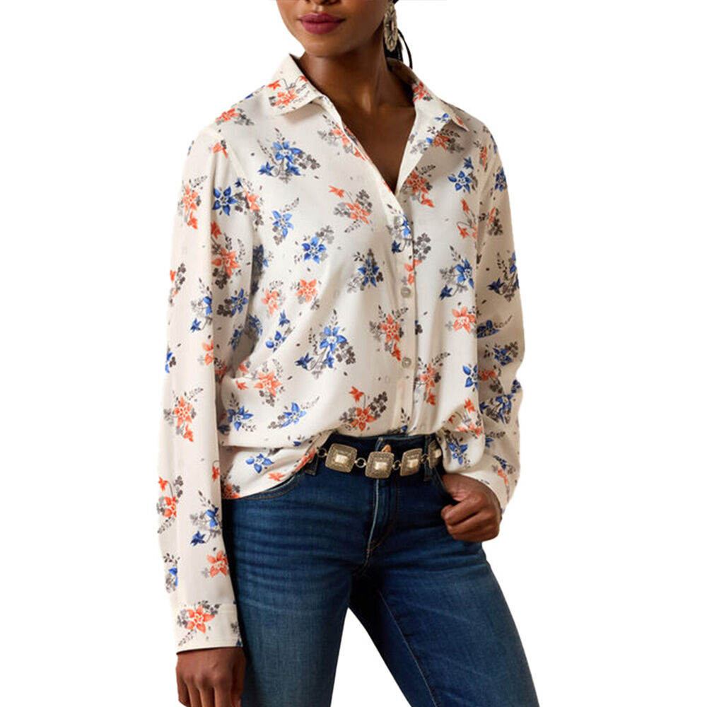 image of Women's Homestyle Long Sleeve Print Shirt