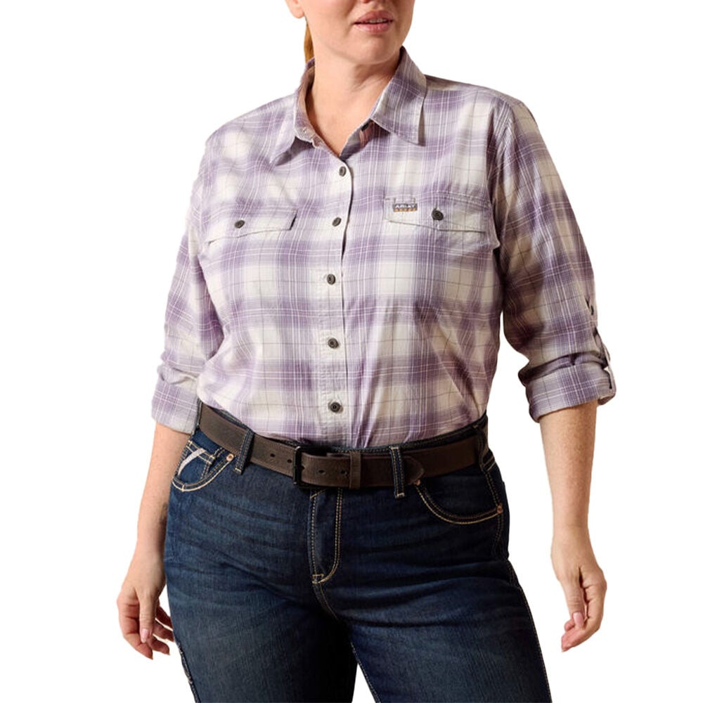 image of Women's Rebar Made Tough DuraStretch Long Sleeve Work Shirt