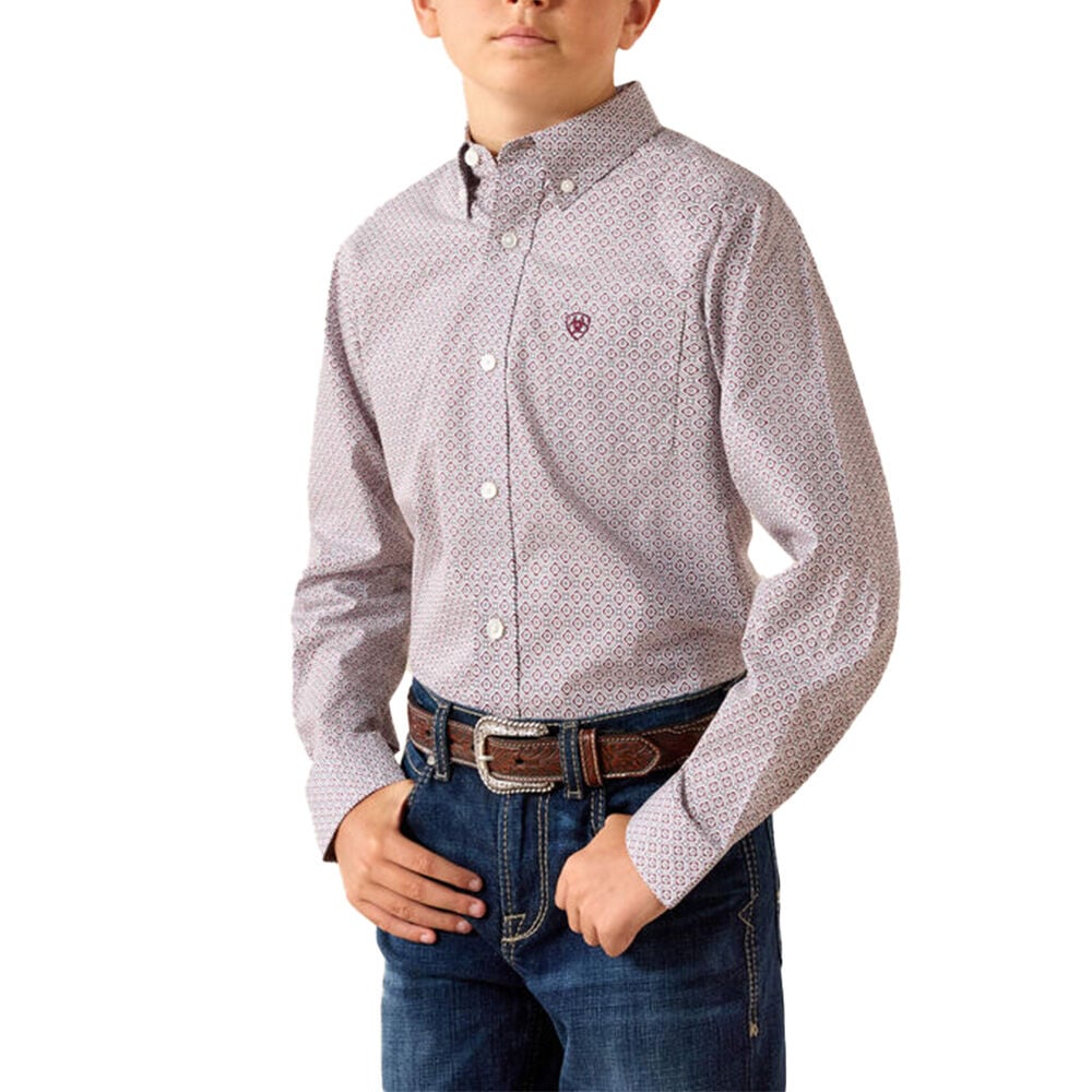 image of Kids' Philly Short Sleeve Button Up Print Polo