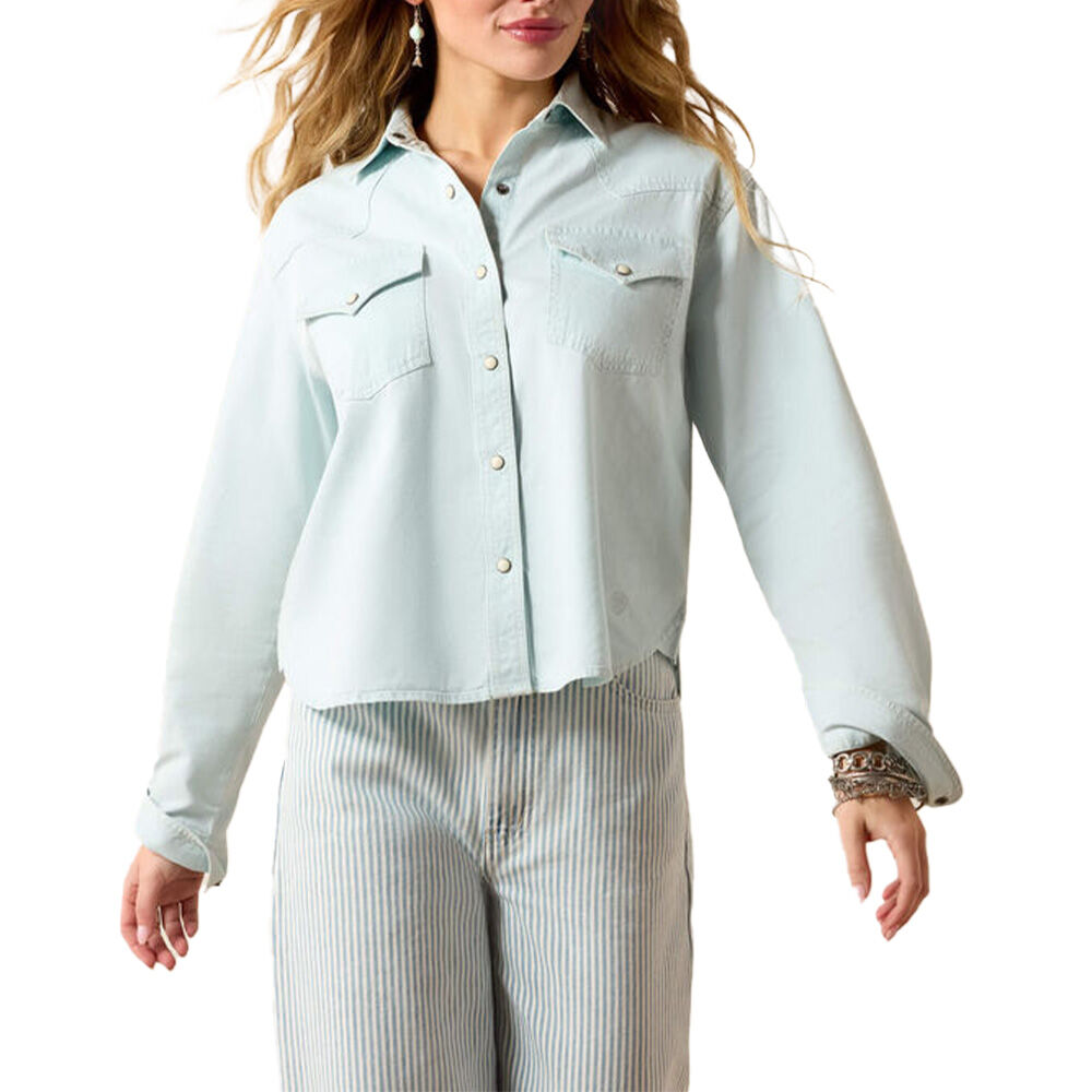 image of Women's Asheville Long Sleeve Snap Shirt