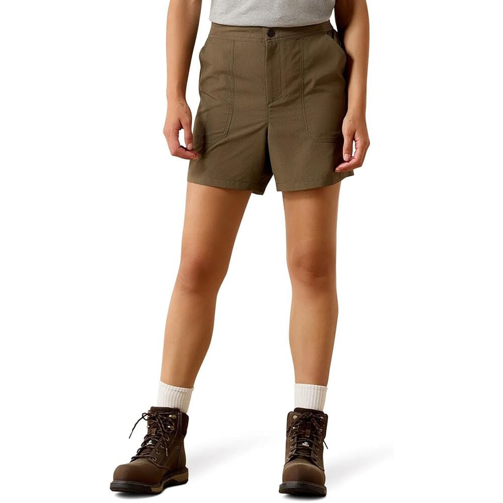 image of Women's 5 in Rebar Perfect Rise Workflow Ultralight Shorts, Foxhunter
