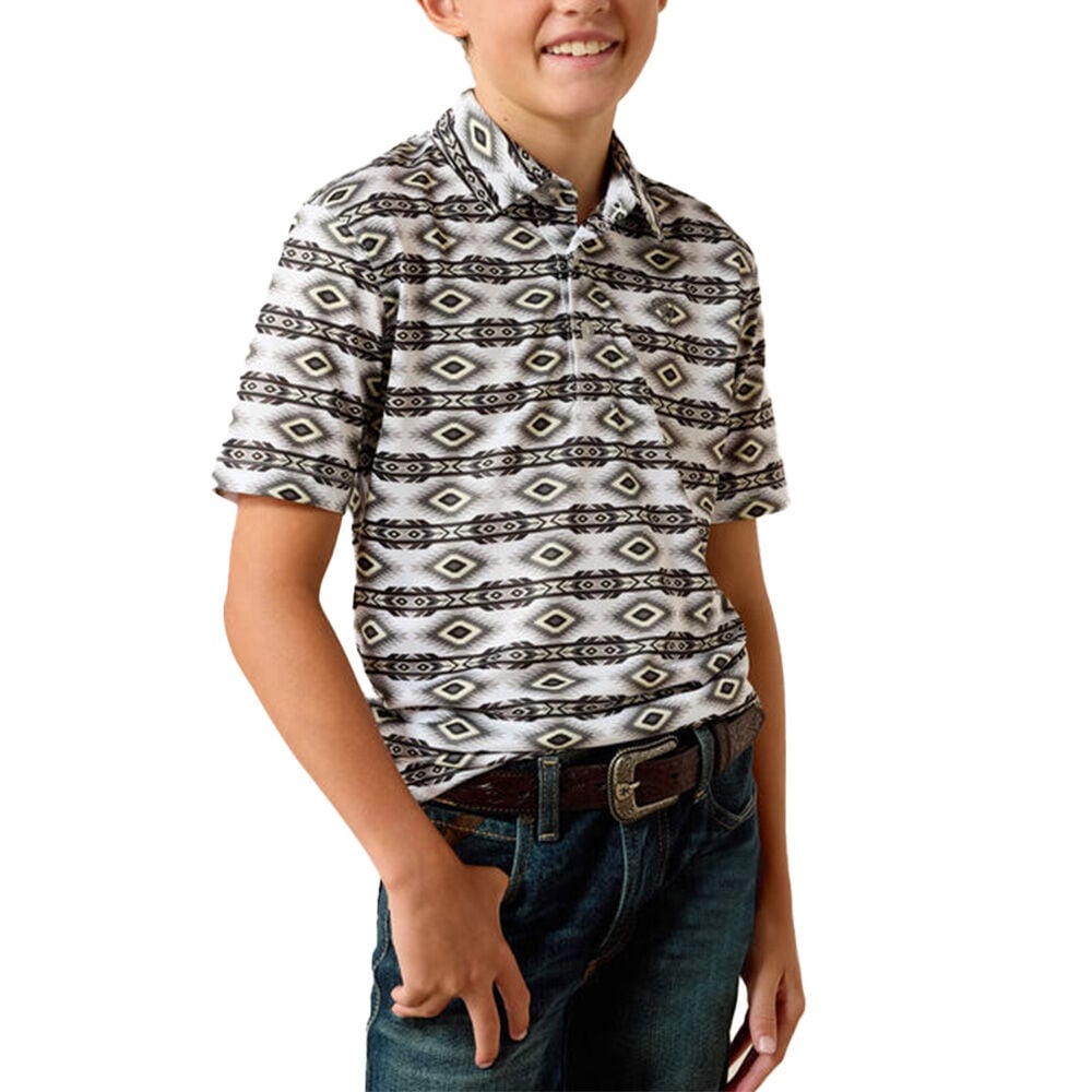 image of Kids' All Over Short Sleeve Print Polo