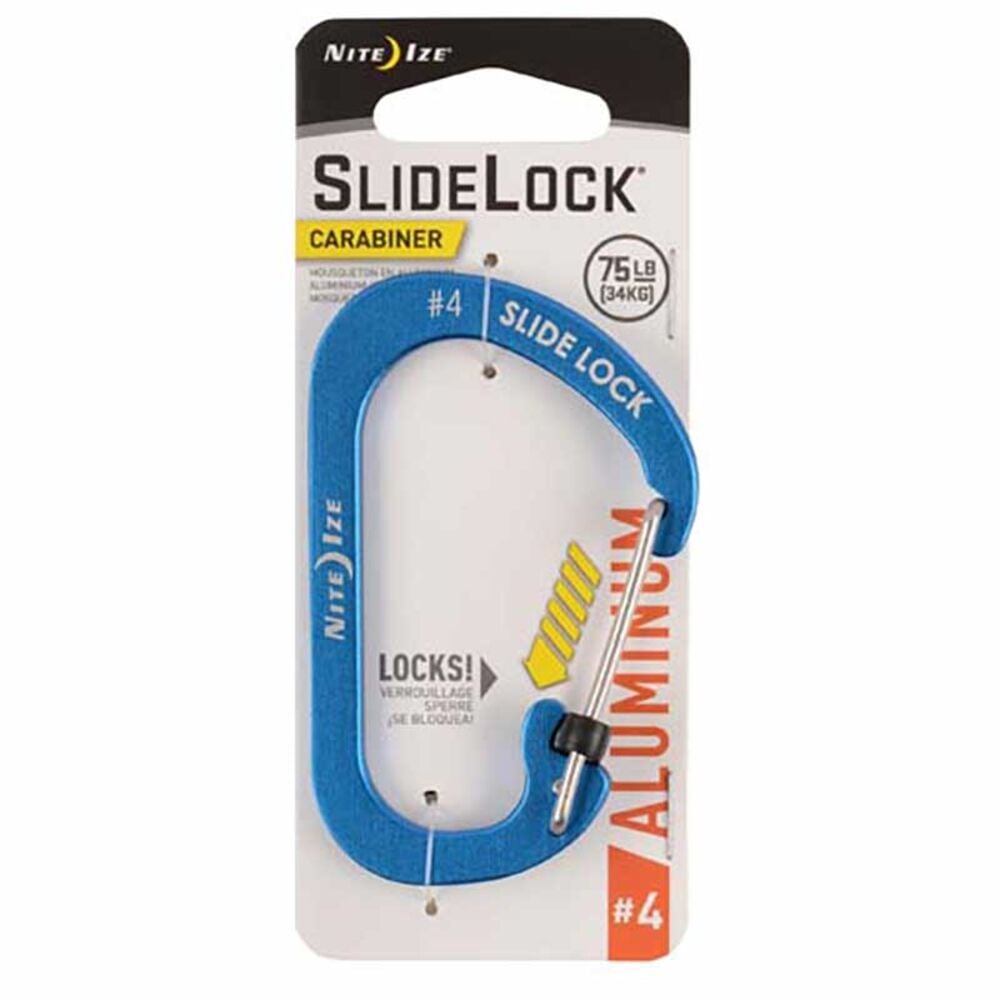 image of Slidelock Aluminum Carabiner #4, Blue