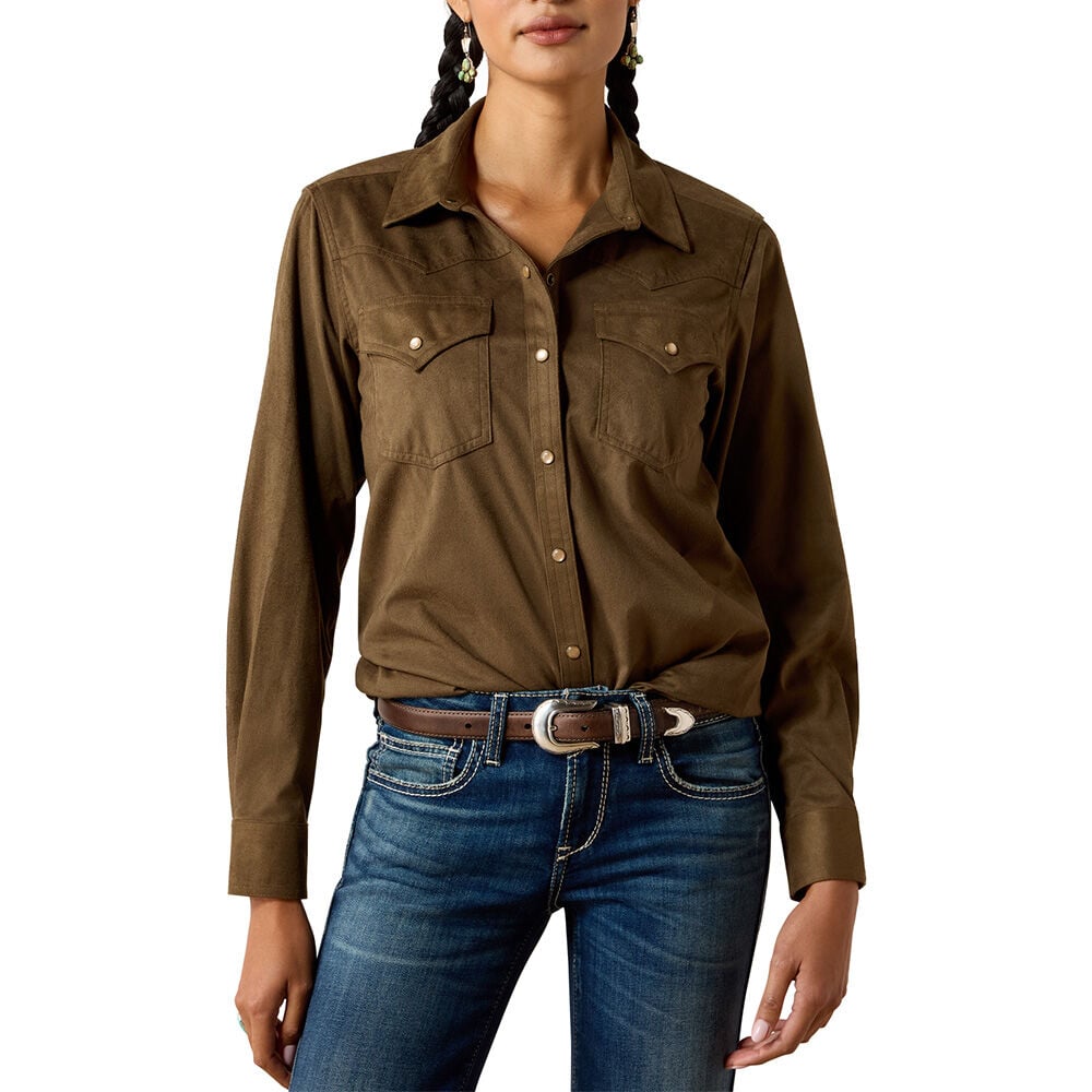 image of Women's Autumn Drift Western Long Sleeve Snap Shirt