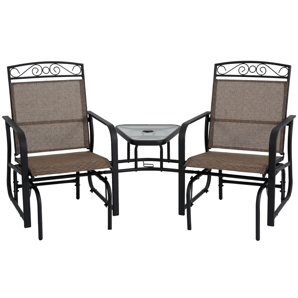 image of 2 Seat Outdoor Tete-a-Tete Glider