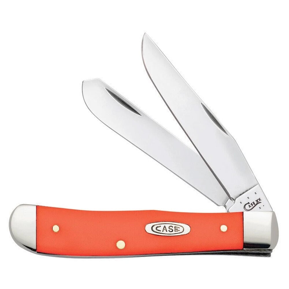 image of Orange Synthetic Trapper Folding Knife