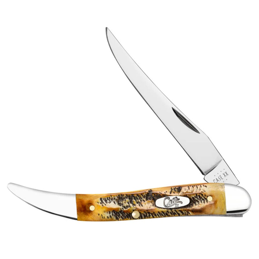 image of Jigged Case BoneStag Medium Texas Toothpick Pocket Knife