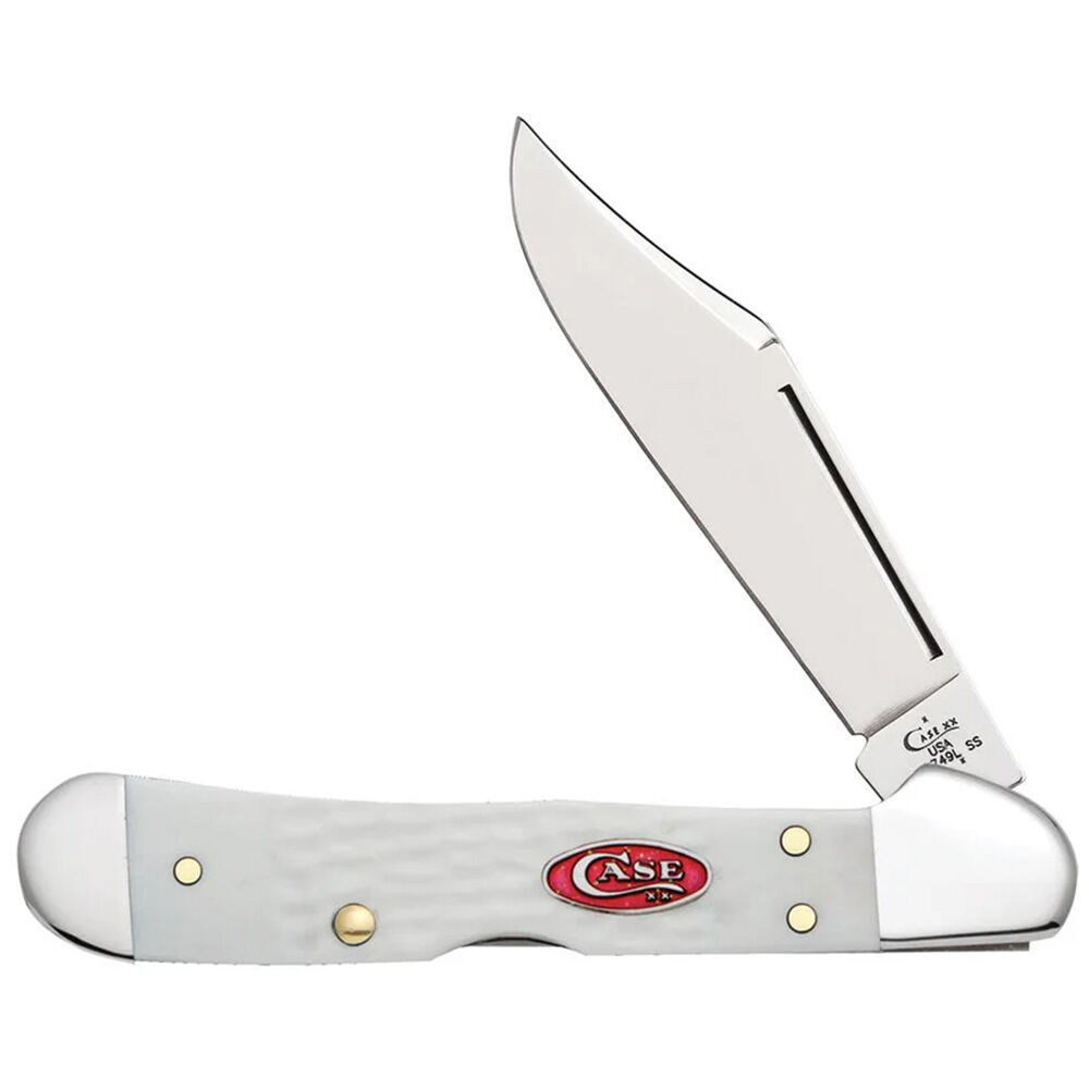 image of SparXX Standard Jig White Synthetic Mini CopperLock Pocket Knife