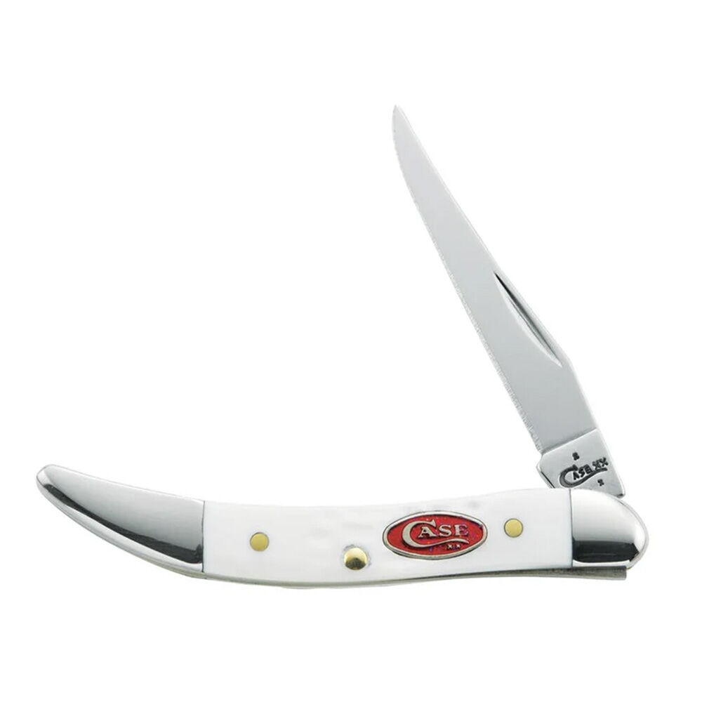 image of SparXX Standard Jig White Synthetic Small Texas Toothpick Pocket Knife