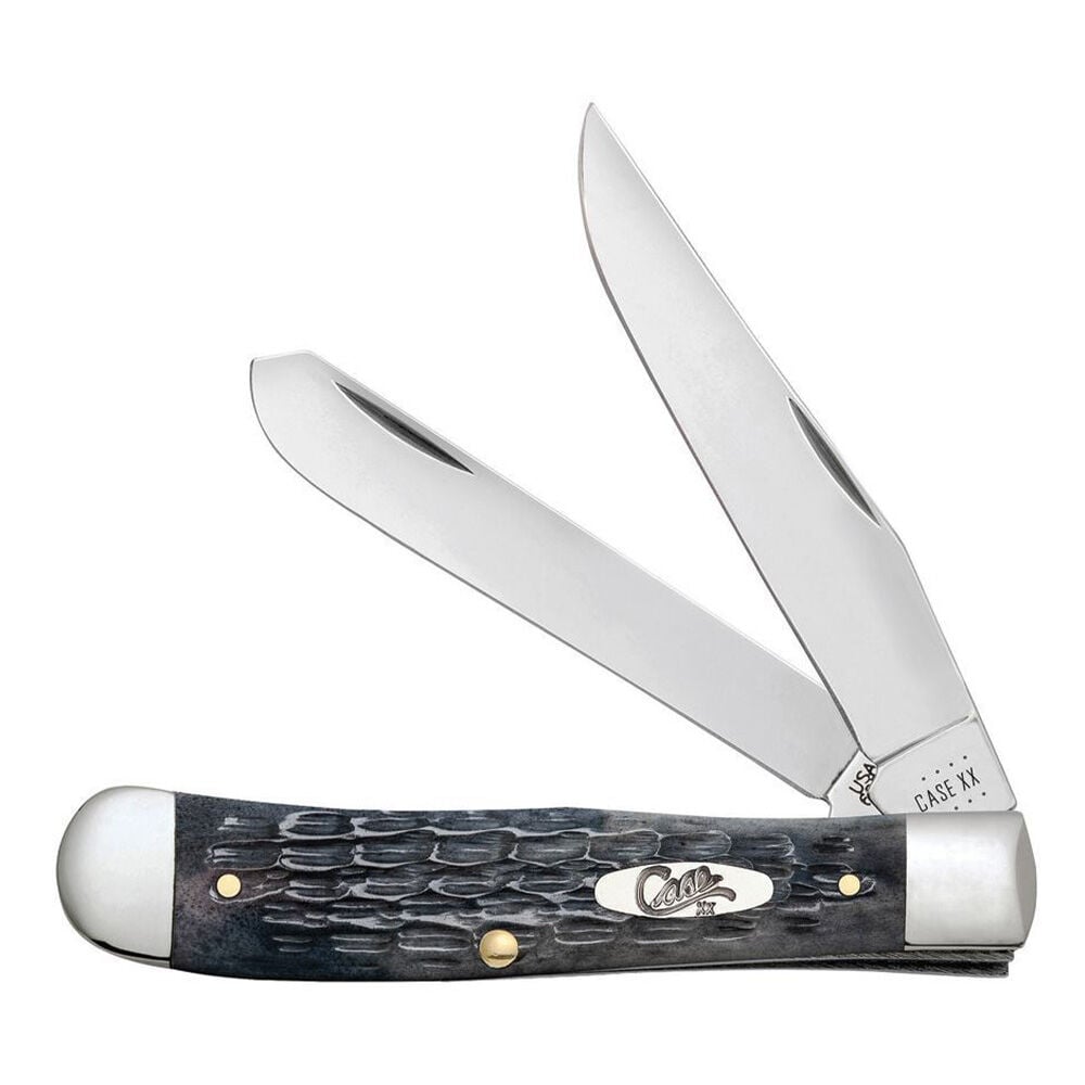 image of Jigged Gray Bone Trapper Folding Knife