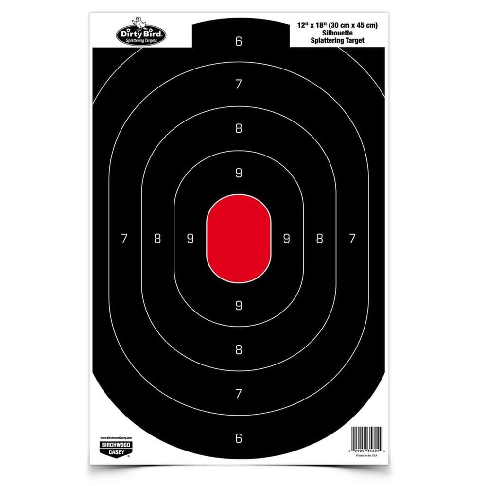 image of Dirty Bird 12x18 Silhouette Target, 8 pack