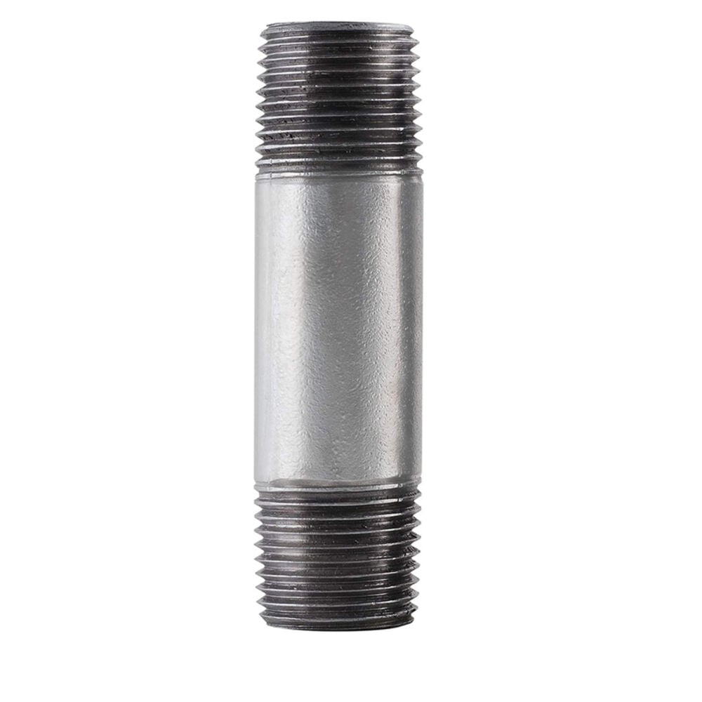 image of 301 12X2 Pipe Nipple, 1/2-Inch X 2-Inch, Black