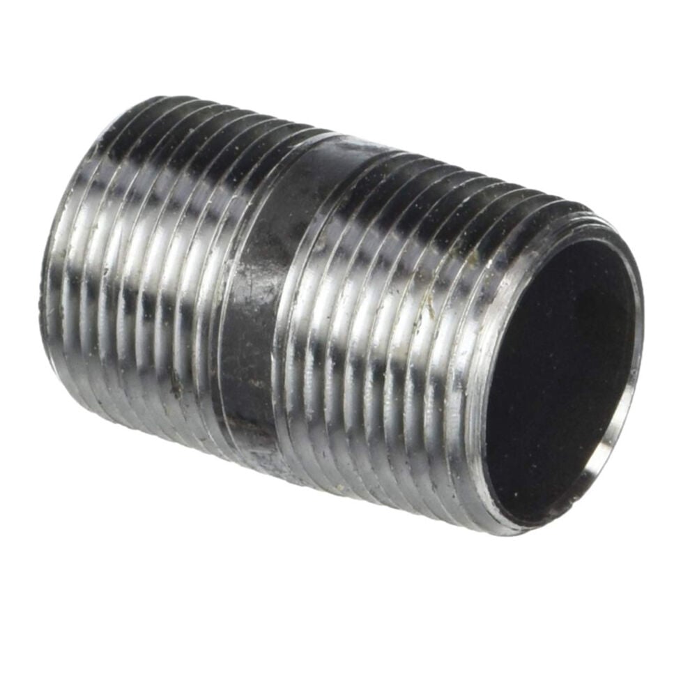 image of 300 1X2 Pipe Nipple, 1-Inch X 2-Inch, Black