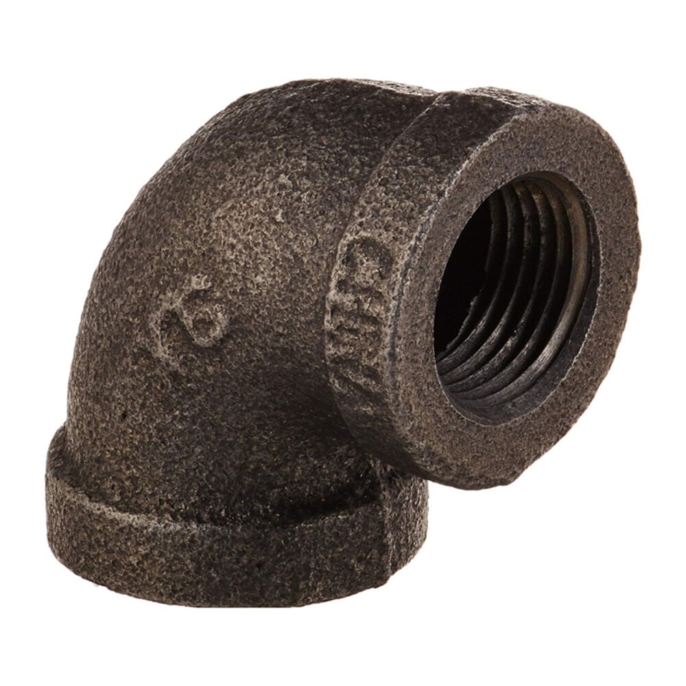 image of 310 E90-38 Elbow, 3/8-Inch, Black