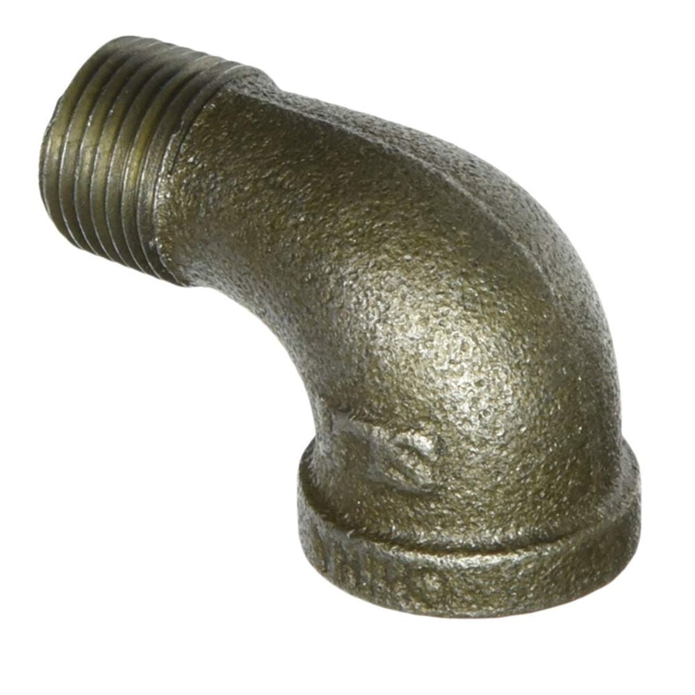image of 310 SE90-12 Street Elbow, 1/2-Inch, Black