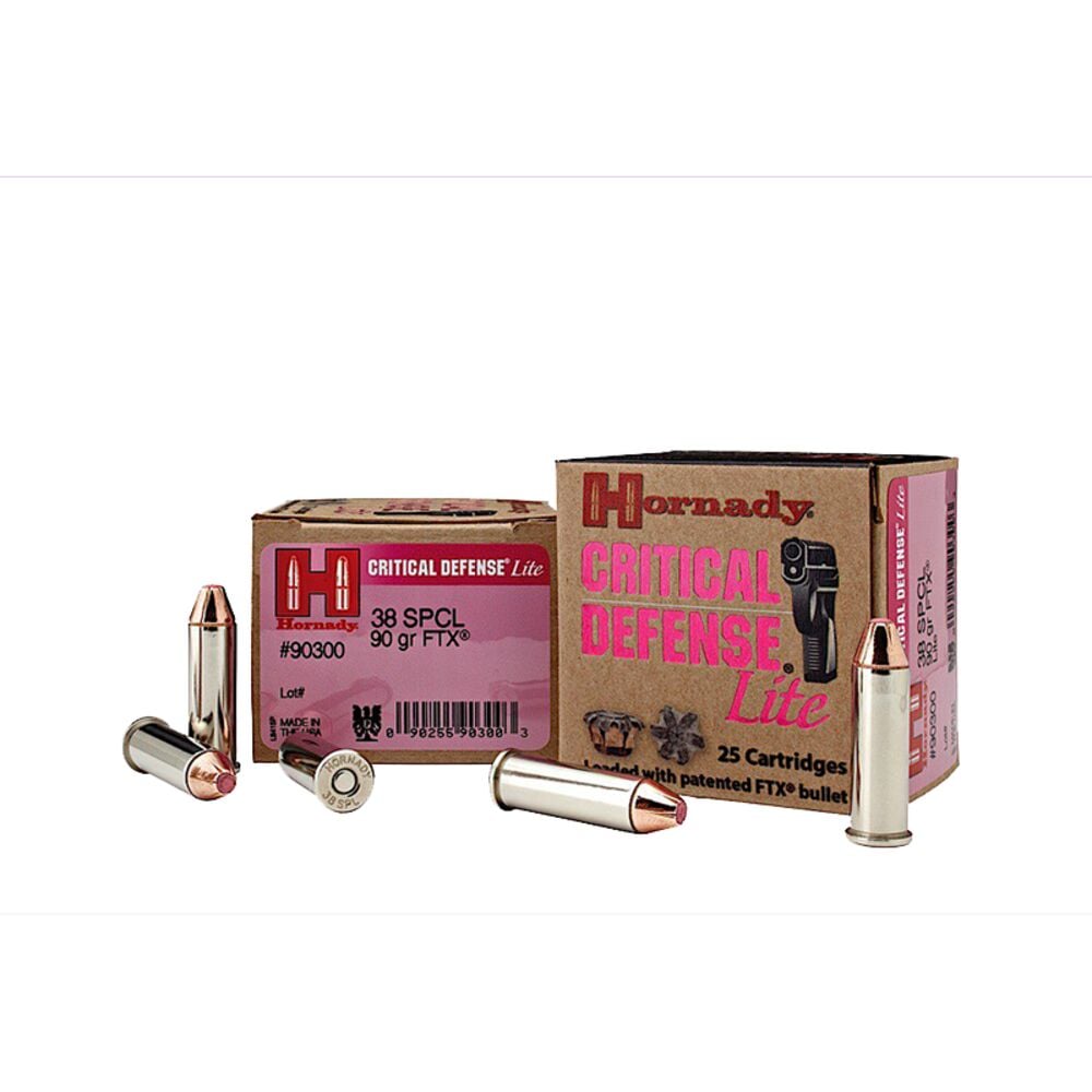 image of Critical Defense Lite .38 Special 90 Grain Revolver Ammunition, 25 rounds