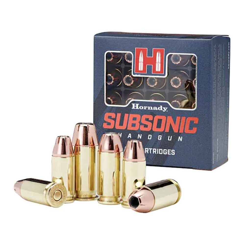 image of Subsonic 9MM Luger 147 Grain Handgun Ammunition, 25 rounds