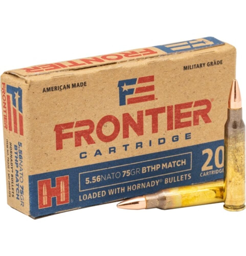image of 5.56 NATO 75 gr BTHP Match™ T2 Frontier, 20 ct