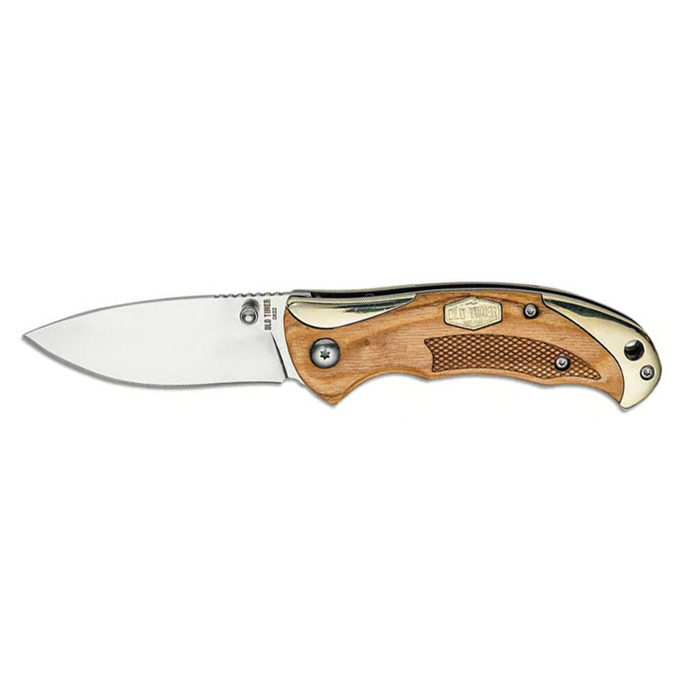 image of Pakkawood Liner Lock Drop Folding Pocket Knife