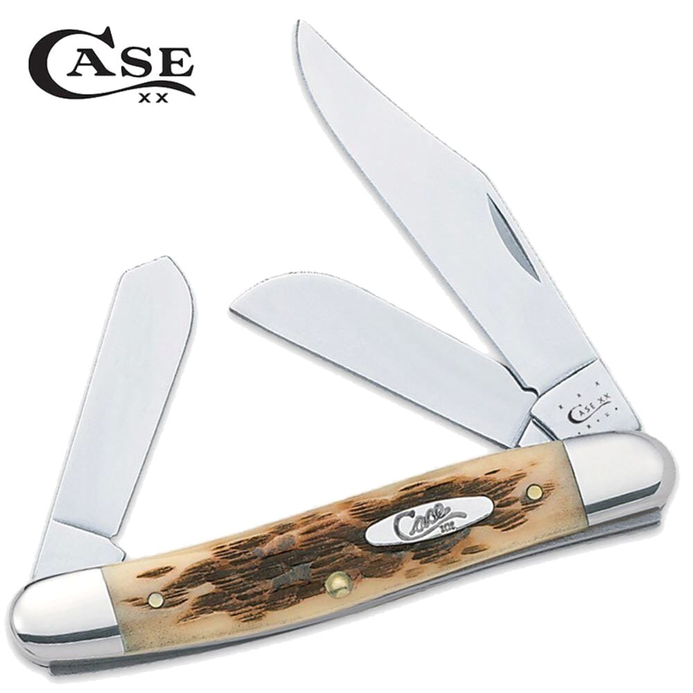 image of Knife, Medium Stockman, Amber Bone
