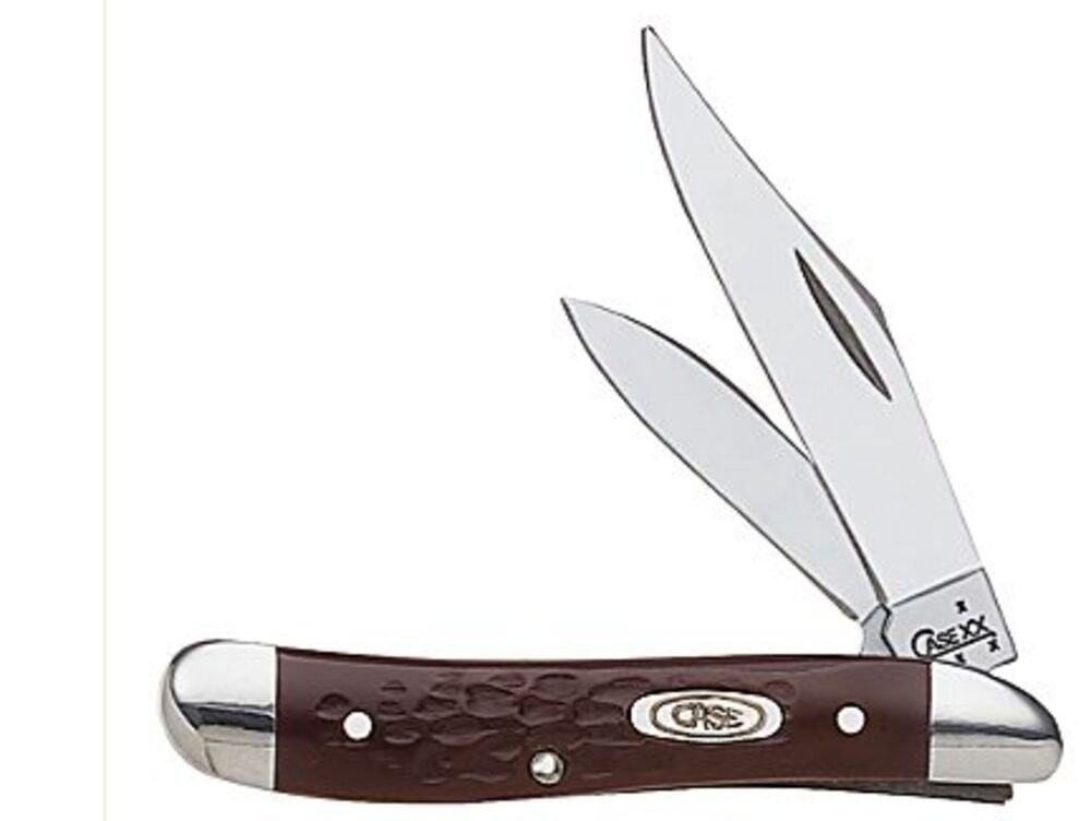 image of Knife, Peanut, Jigged Brown Synthetic