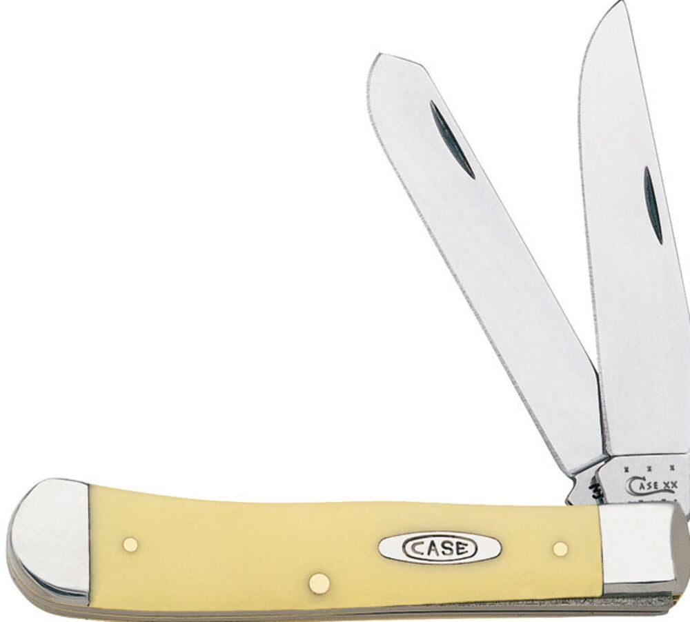 image of Knife, Trapper, Yellow Synthetic