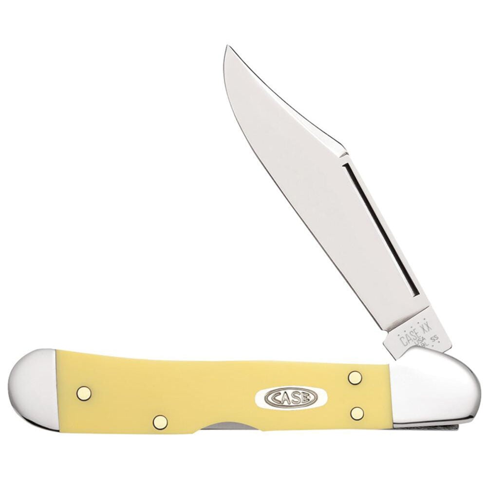 image of Yellow Mini Copperlock Folding Knife
