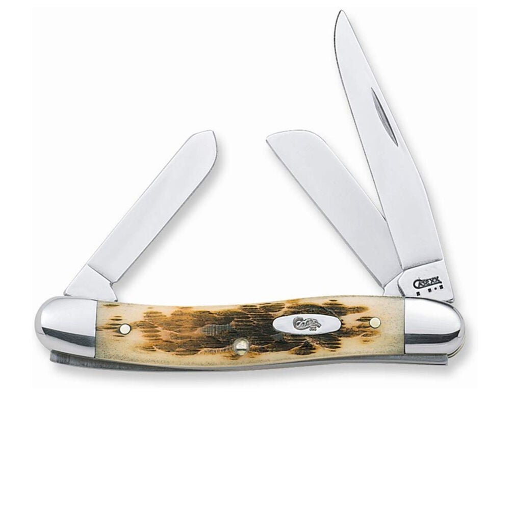image of Amber Bone Medium Stockman Knife