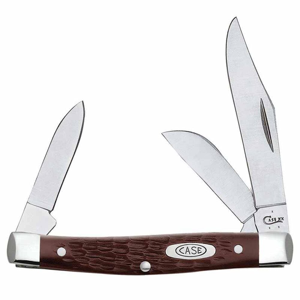 image of Brown Synthetic Medium Stockman Knife with Sloped Bolster