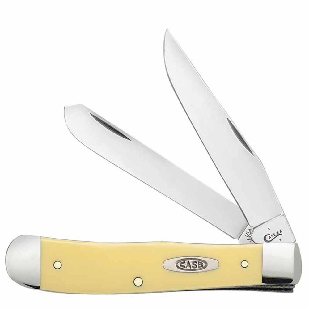 image of Yellow Synthetic Chrome Vanadium Trapper Knifer