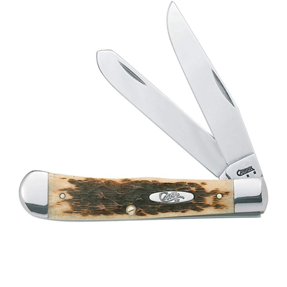 image of Amber Bone SS Trapper Pocket Knife