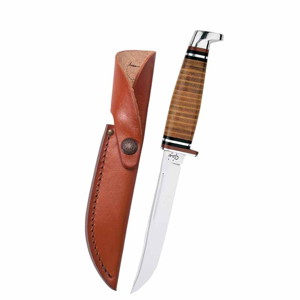 image of 5-in Utility Hunter Knife with Leather Sheath