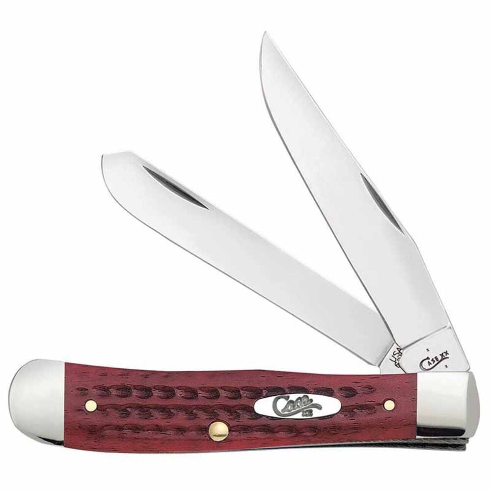 image of Pocket Worn Old Red Bone Corn Cob Jig Trapper Knife