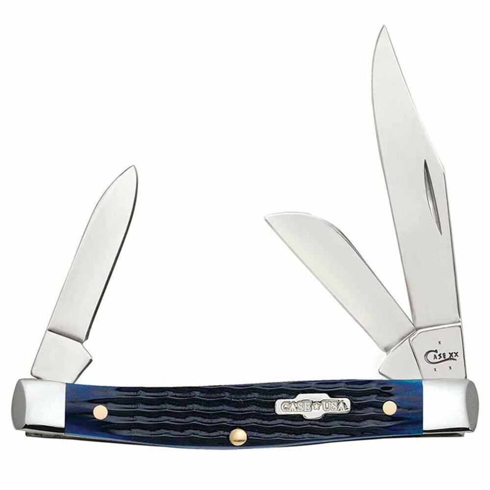 image of Blue Bone Rogers Corn Cob Jig Medium Stockman Knife with Pen Blade