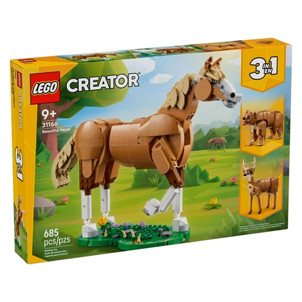 image of Creator 3 in 1 Beautiful Horse Building Toy